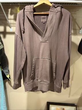 aerie down to earth Henley hoodie